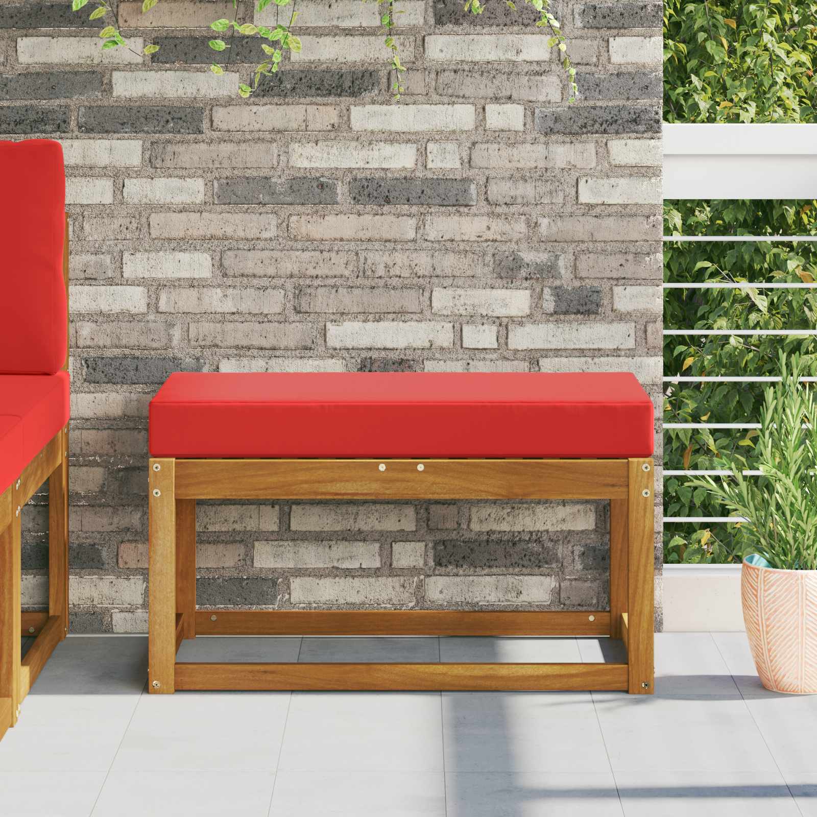vidaXL Buiten Zitkussen Antraciet 40 x 40 x 8 cm 100% Polyester