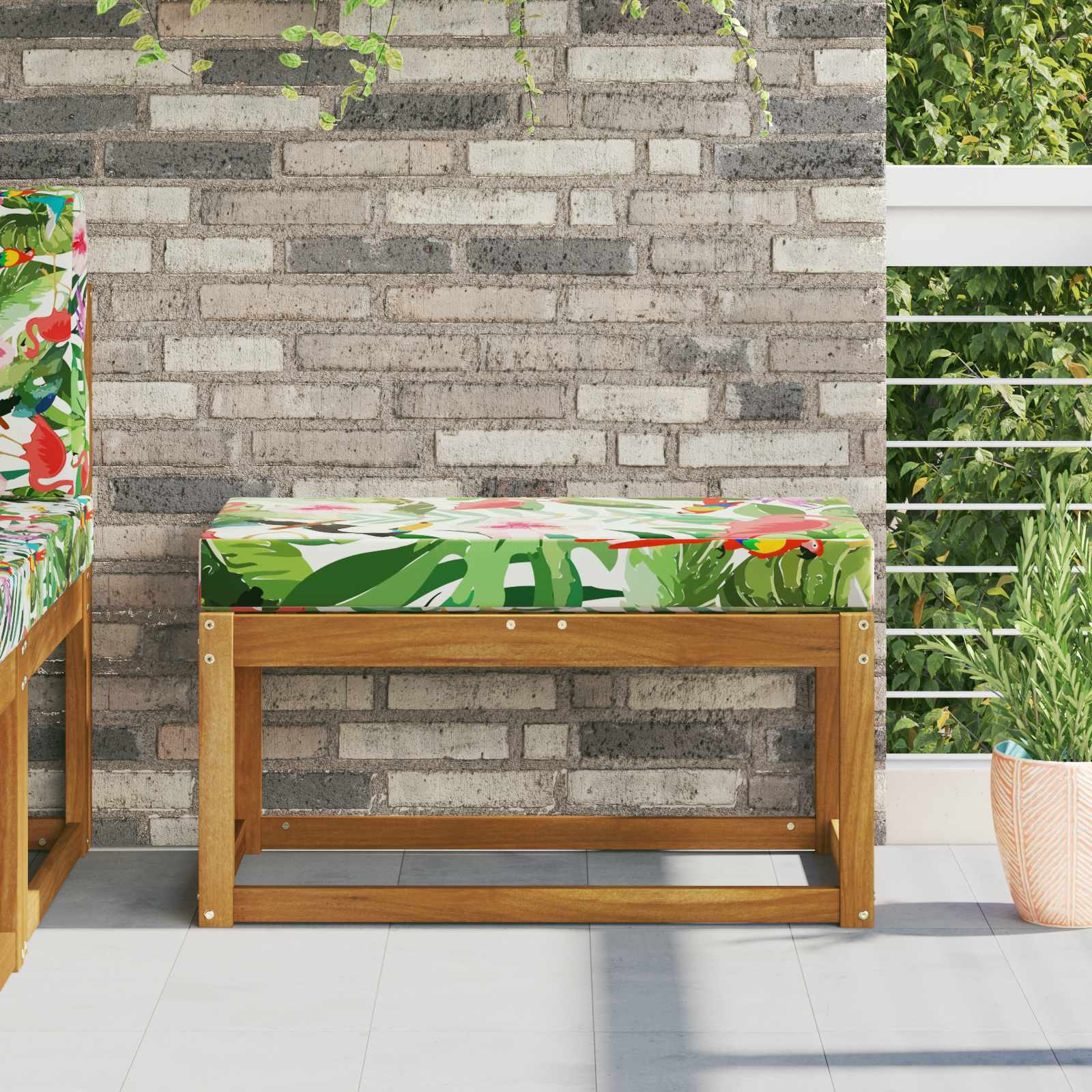 vidaXL Buiten Zitkussen Antraciet 40 x 40 x 8 cm 100% Polyester