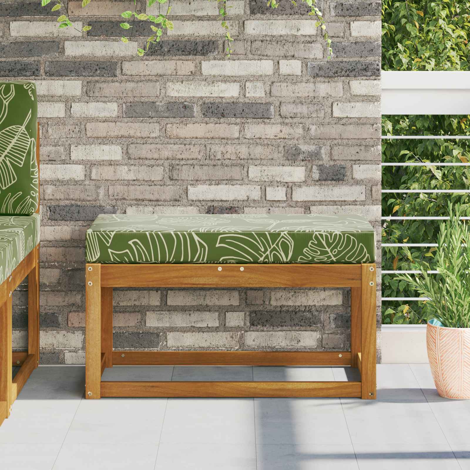 vidaXL Buiten Zitkussen Antraciet 40 x 40 x 8 cm 100% Polyester