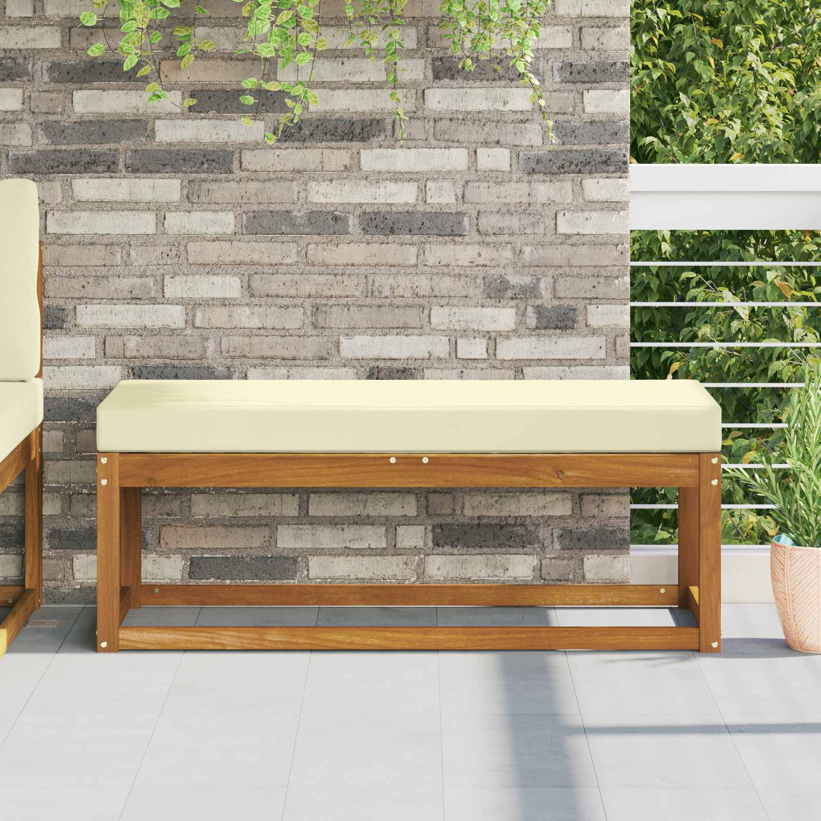 vidaXL Buiten Zitkussen Antraciet 40 x 40 x 8 cm 100% Polyester