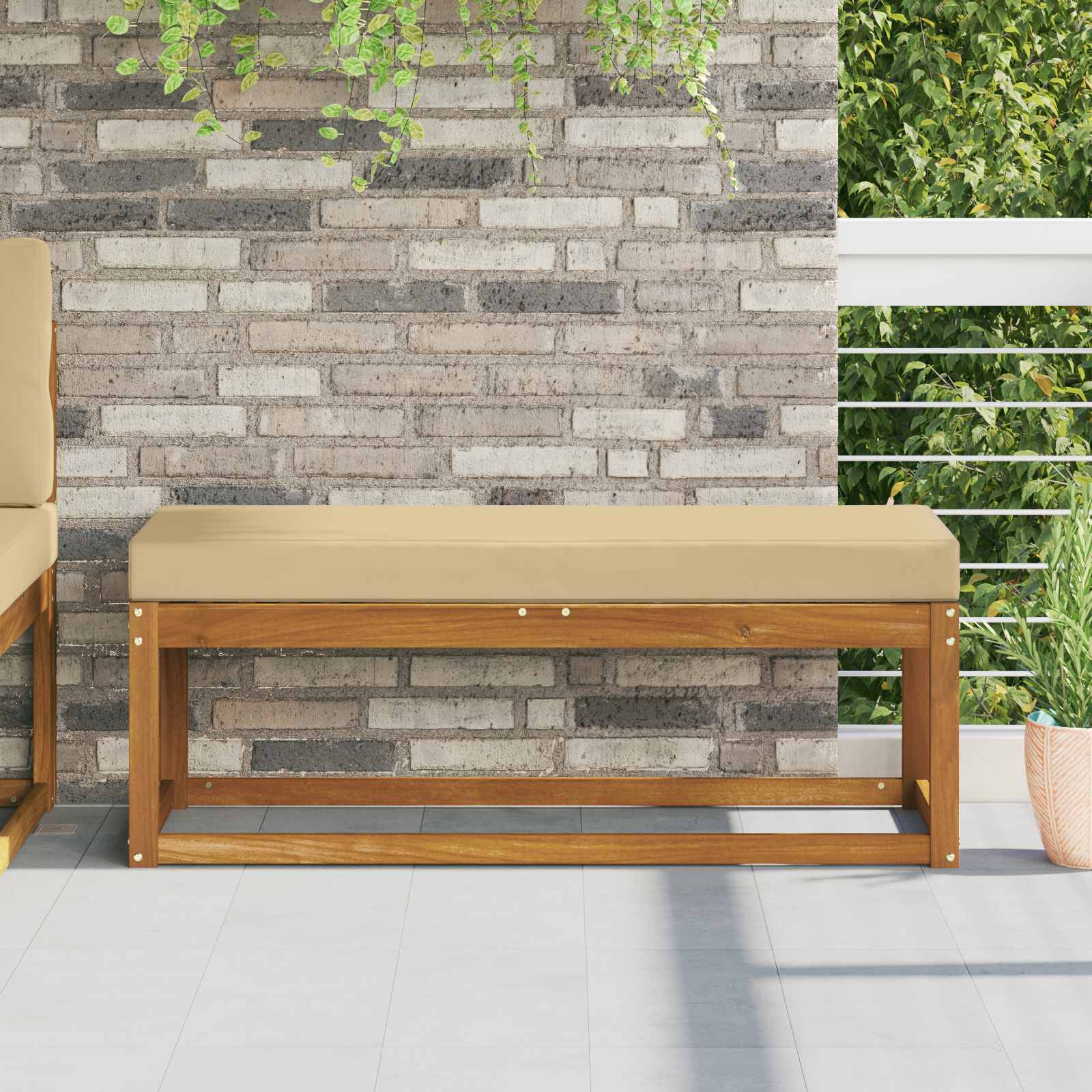 vidaXL Buiten Zitkussen Antraciet 40 x 40 x 8 cm 100% Polyester
