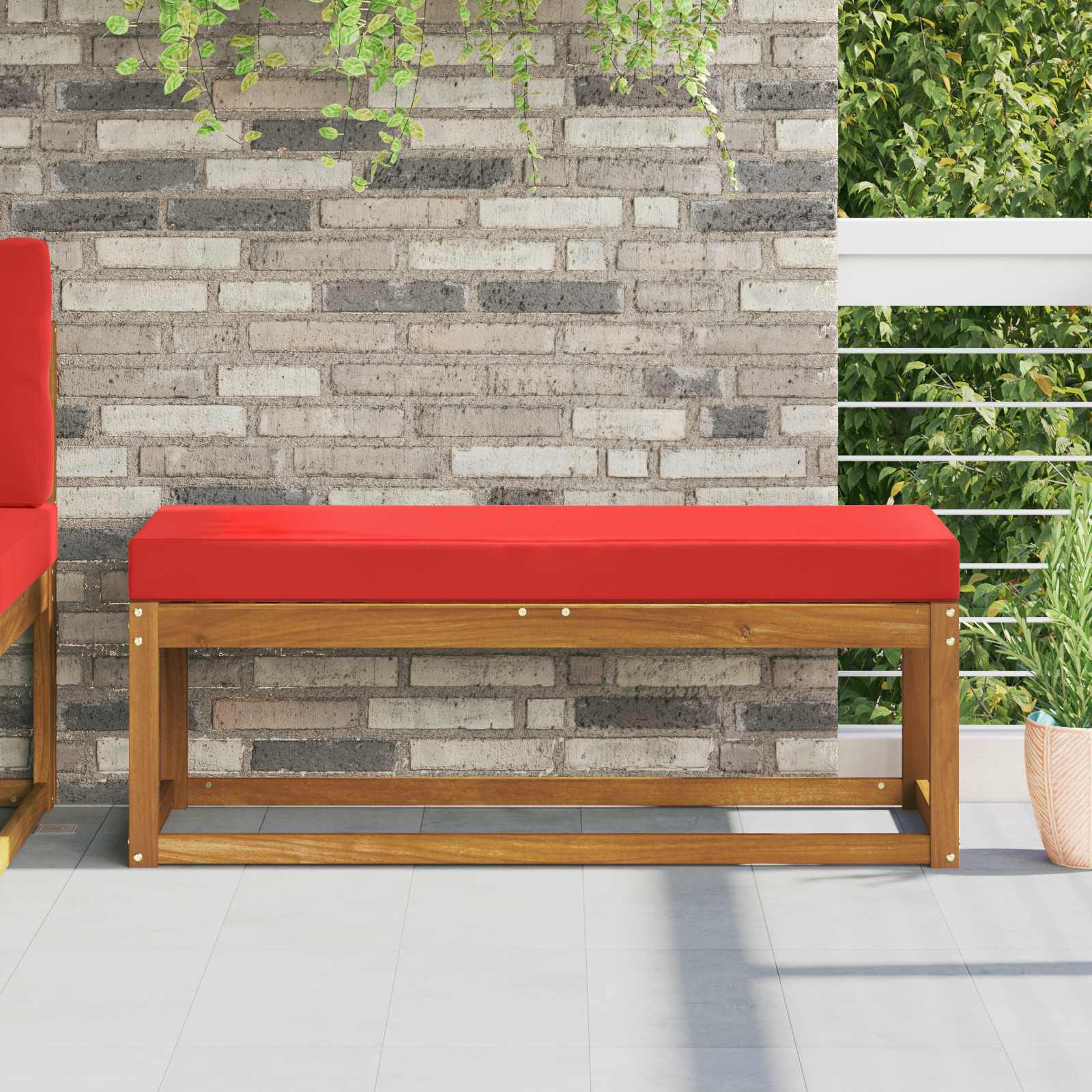 vidaXL Buiten Zitkussen Antraciet 40 x 40 x 8 cm 100% Polyester