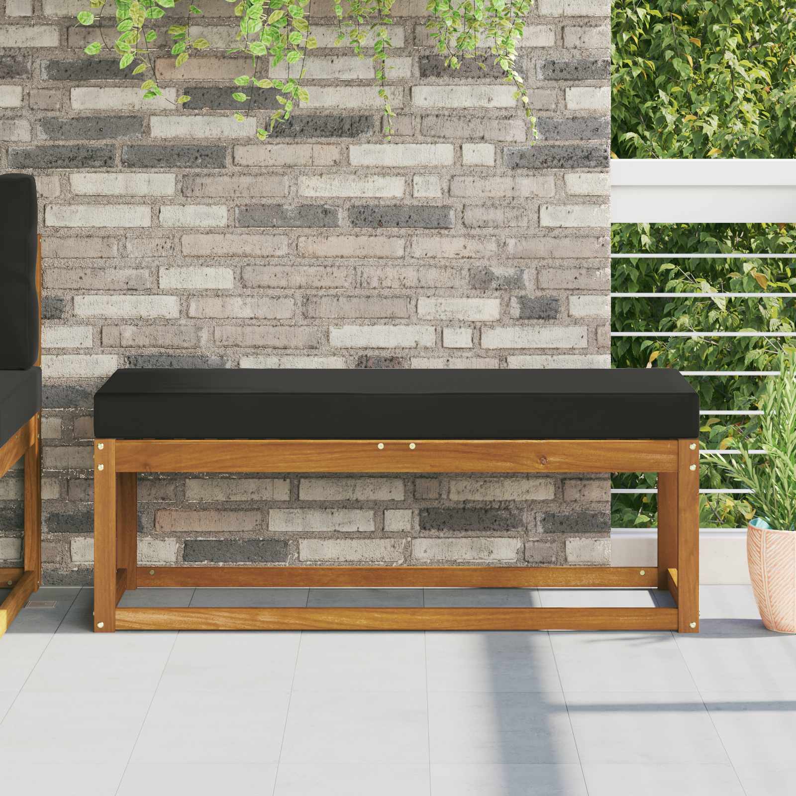 vidaXL Buiten Zitkussen Antraciet 40 x 40 x 8 cm 100% Polyester
