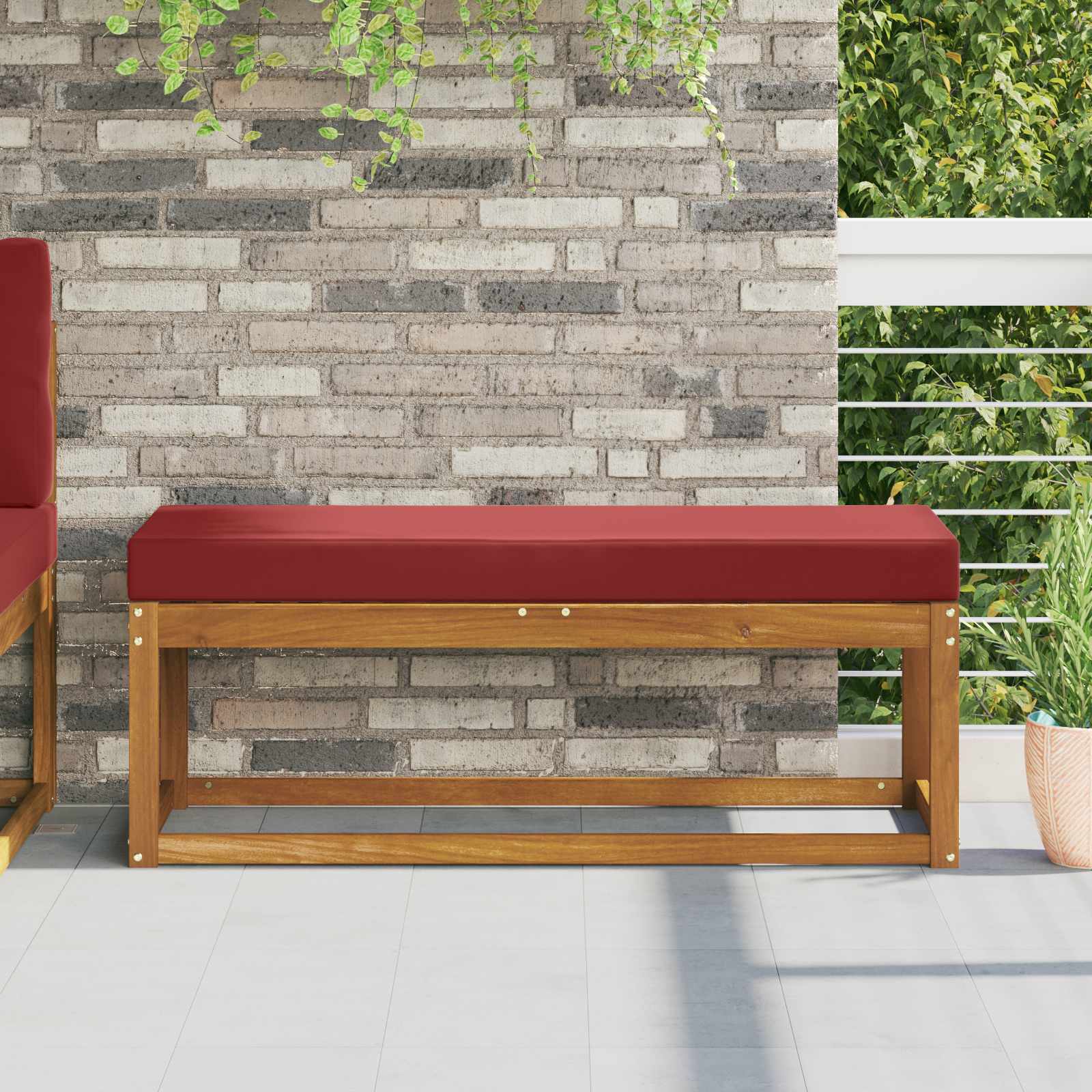 vidaXL Buiten Zitkussen Antraciet 40 x 40 x 8 cm 100% Polyester