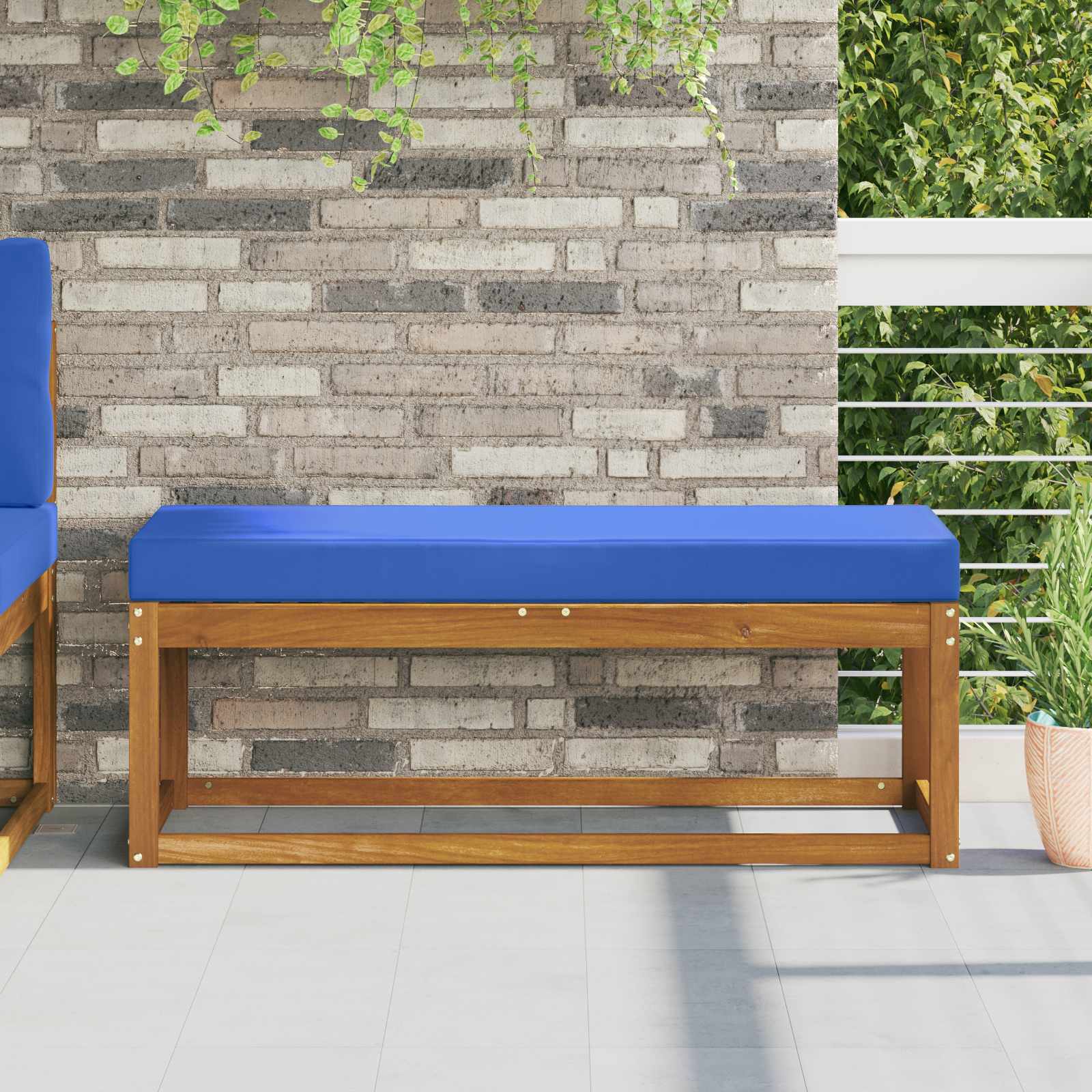 vidaXL Buiten Zitkussen Antraciet 40 x 40 x 8 cm 100% Polyester