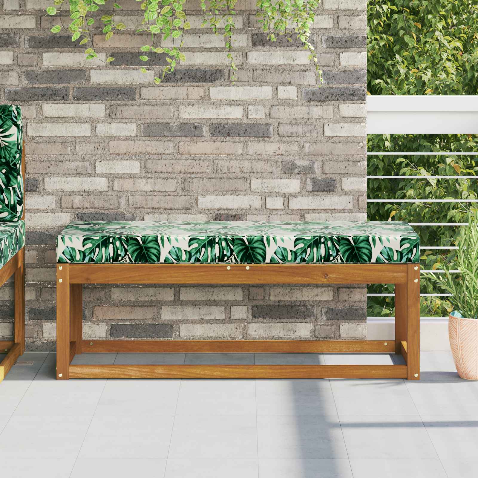 vidaXL Buiten Zitkussen Antraciet 40 x 40 x 8 cm 100% Polyester