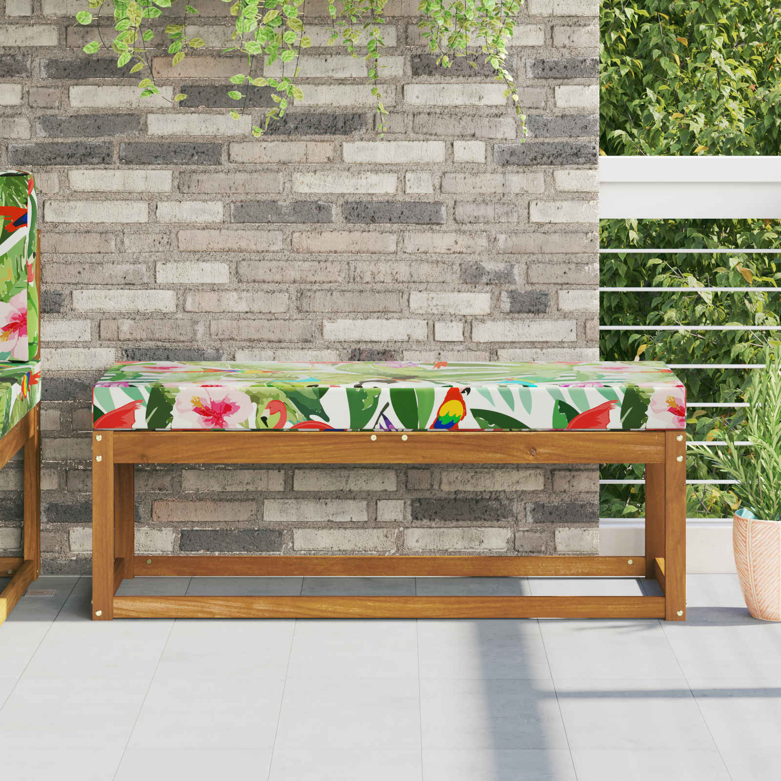 vidaXL Buiten Zitkussen Antraciet 40 x 40 x 8 cm 100% Polyester