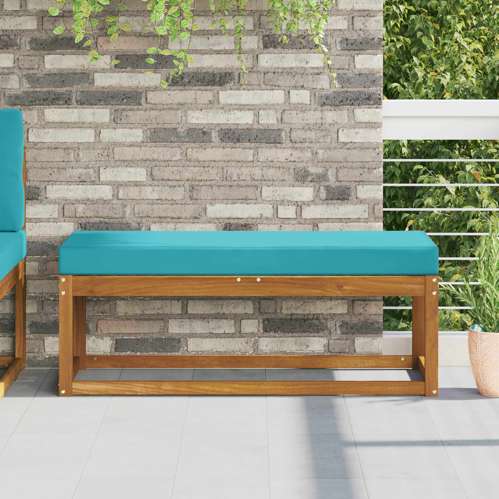 vidaXL Buiten Zitkussen Antraciet 40 x 40 x 8 cm 100% Polyester
