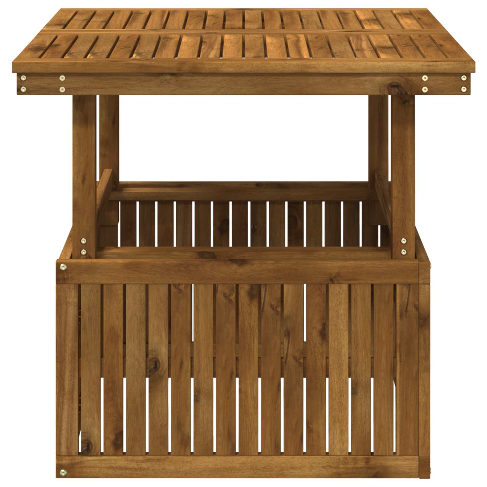 vidaXL Tuinfoto Tafel Massief Acaciahout Hoogte Verstelbaar Naturel