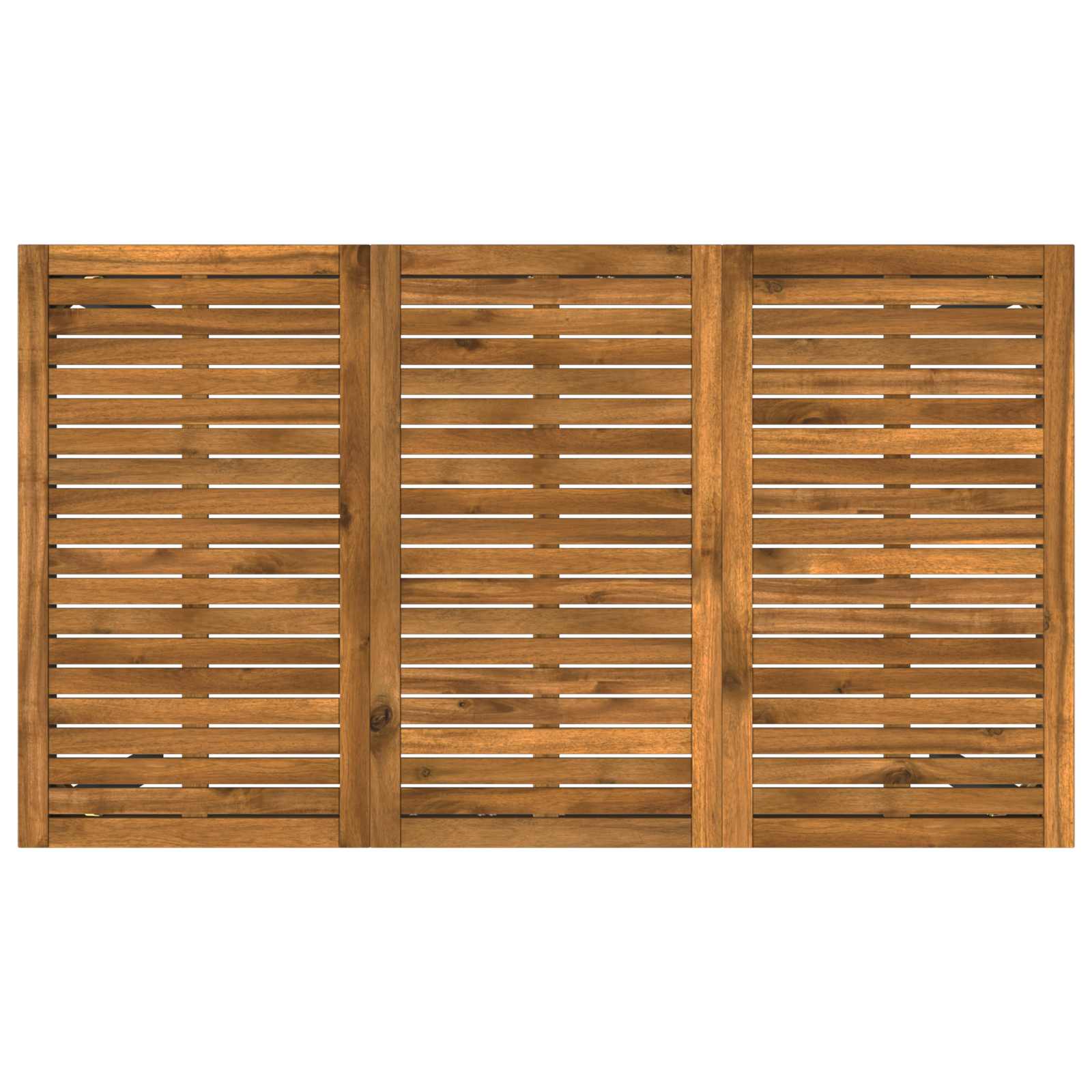 vidaXL Tuinbar Tafel Natuurlijk en Wit 141 x 80,5 x 105 cm