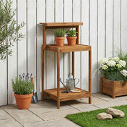vidaXL Buiten pottingbank 56,5 x 48,5 x 107 cm Massief Acaciahout