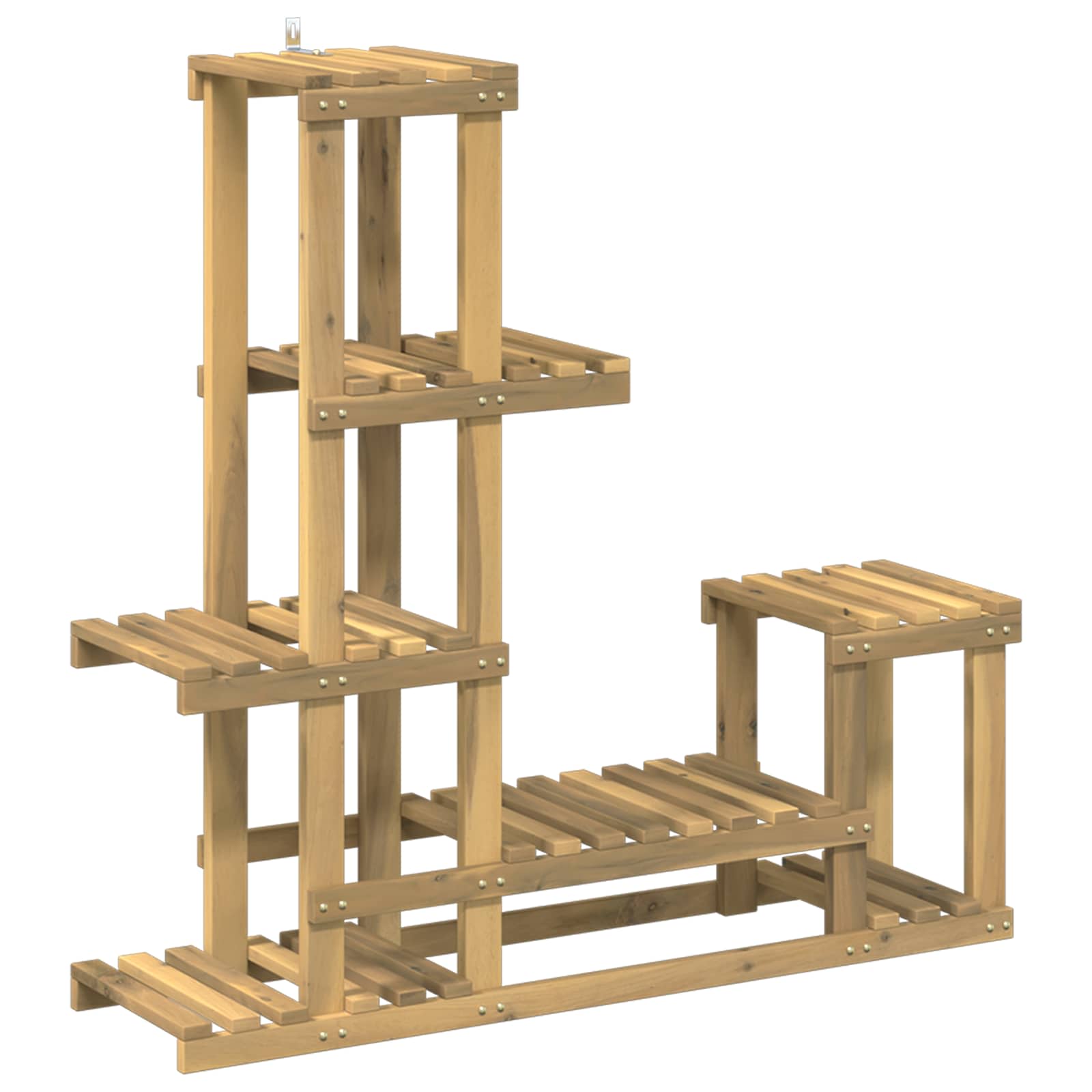 vidaXL Plantenstandaard Naturel 93,5 x 25 x 91,5 cm Massief Acaciahout