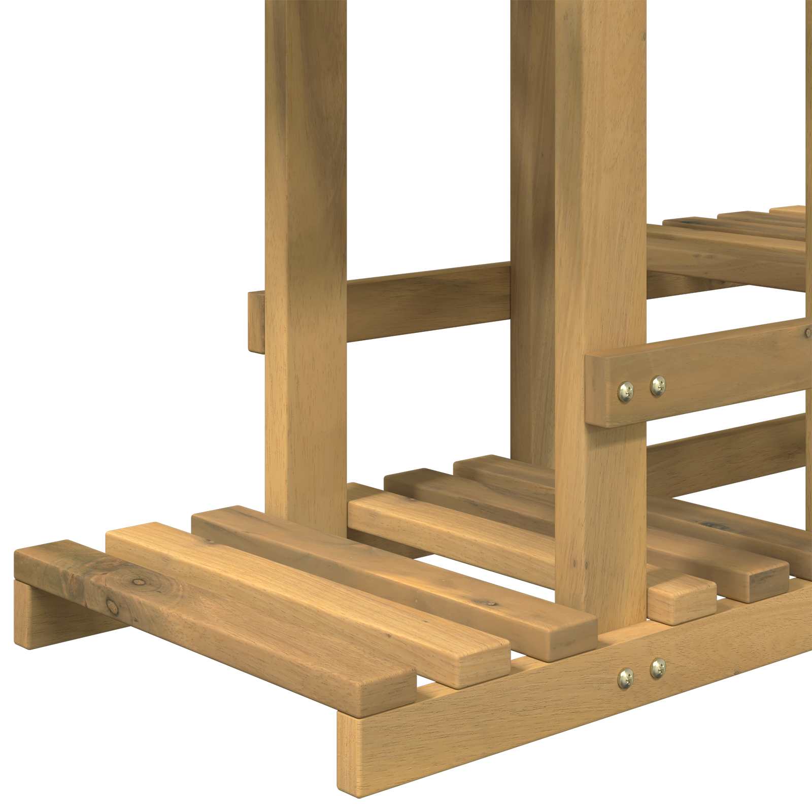 vidaXL Plantenstandaard Naturel 93,5 x 25 x 91,5 cm Massief Acaciahout