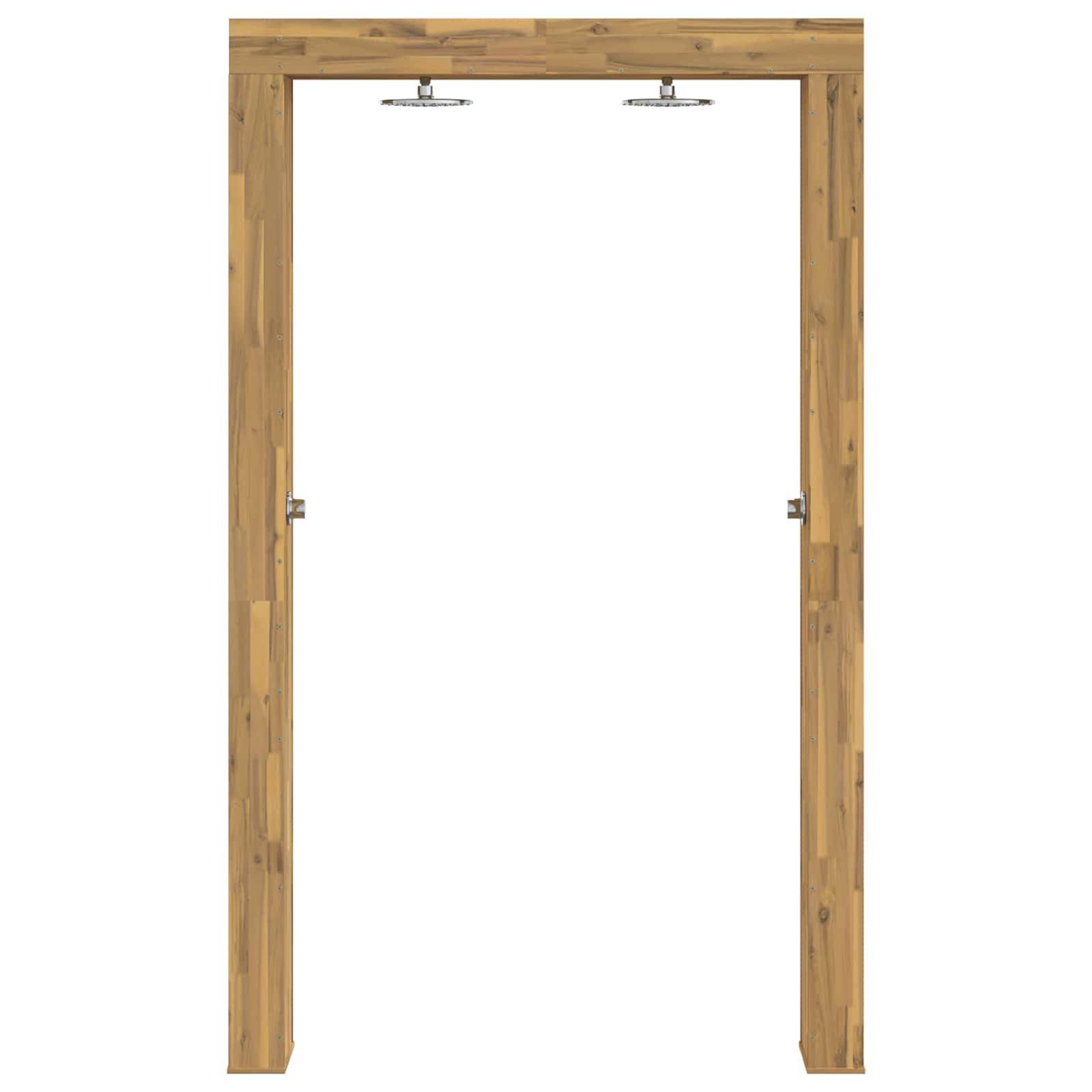 vidaXL Buitendouche 226 cm Massief acaciahout en roestvrij staal