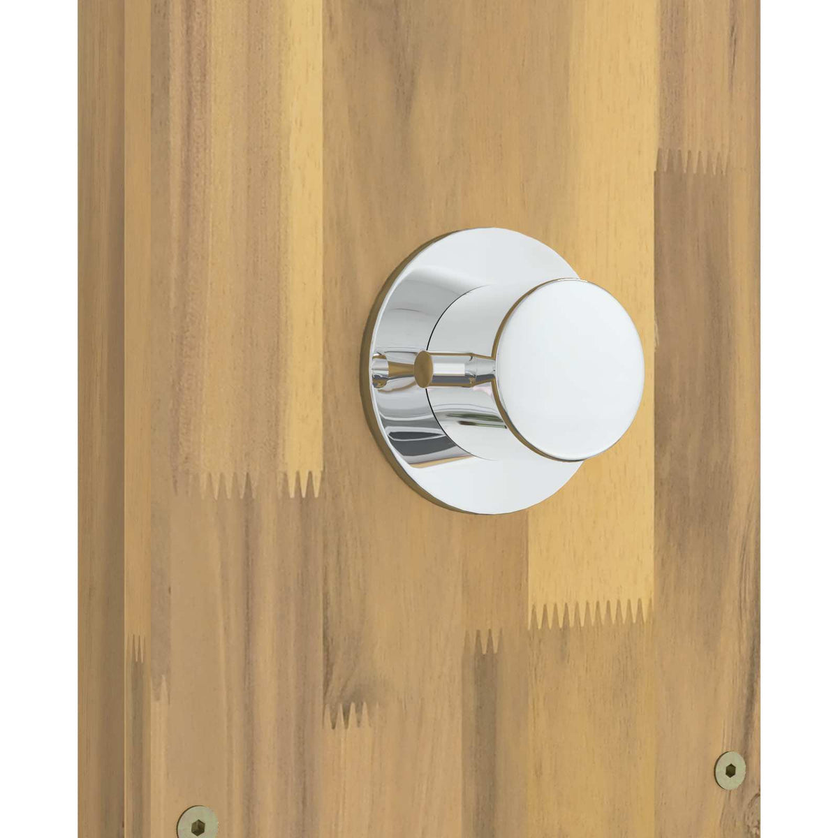 vidaXL Buitendouche 219 cm Massief acaciahout en roestvrij staal
