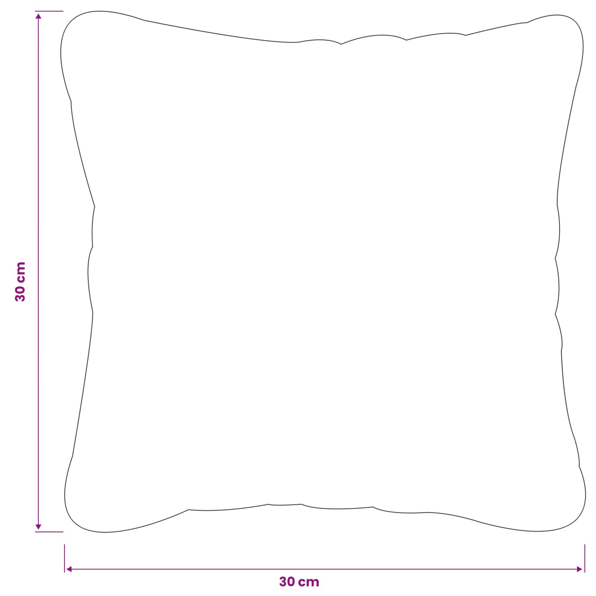 vidaXL Kussensloop 2 pcs HEERLEN Crèmekleurig 30 x 30 cm PV Fleece