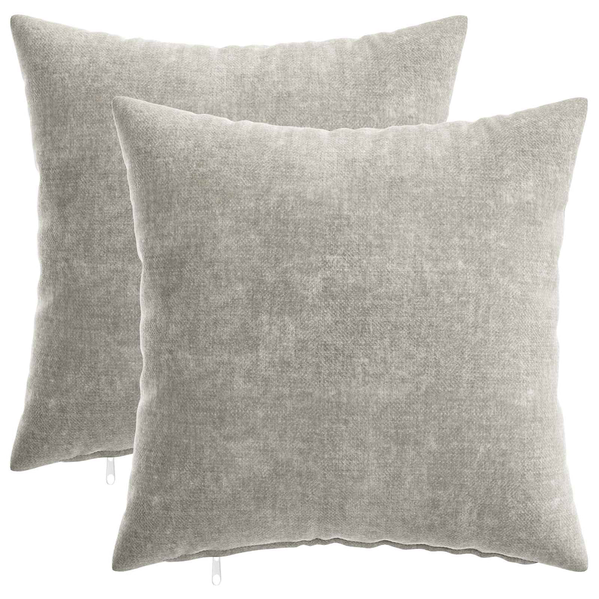 vidaXL Kussensloop 6 st HEERLEN Donkergrijs 30 x 30 cm Chenille Stof