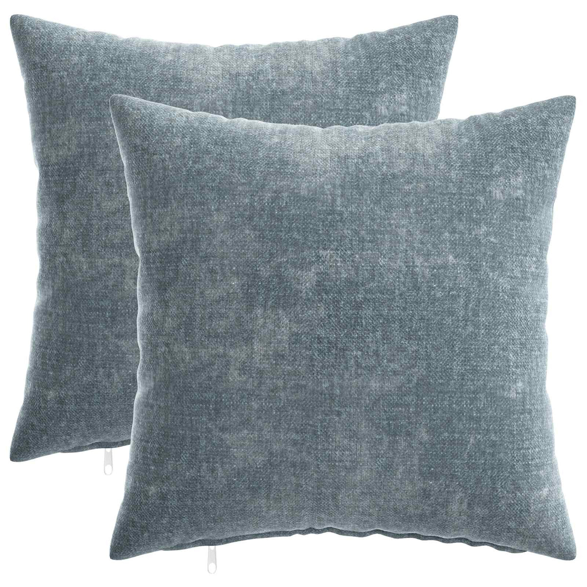 vidaXL Kussensloop 6 st HEERLEN Donkergrijs 30 x 30 cm Chenille Stof