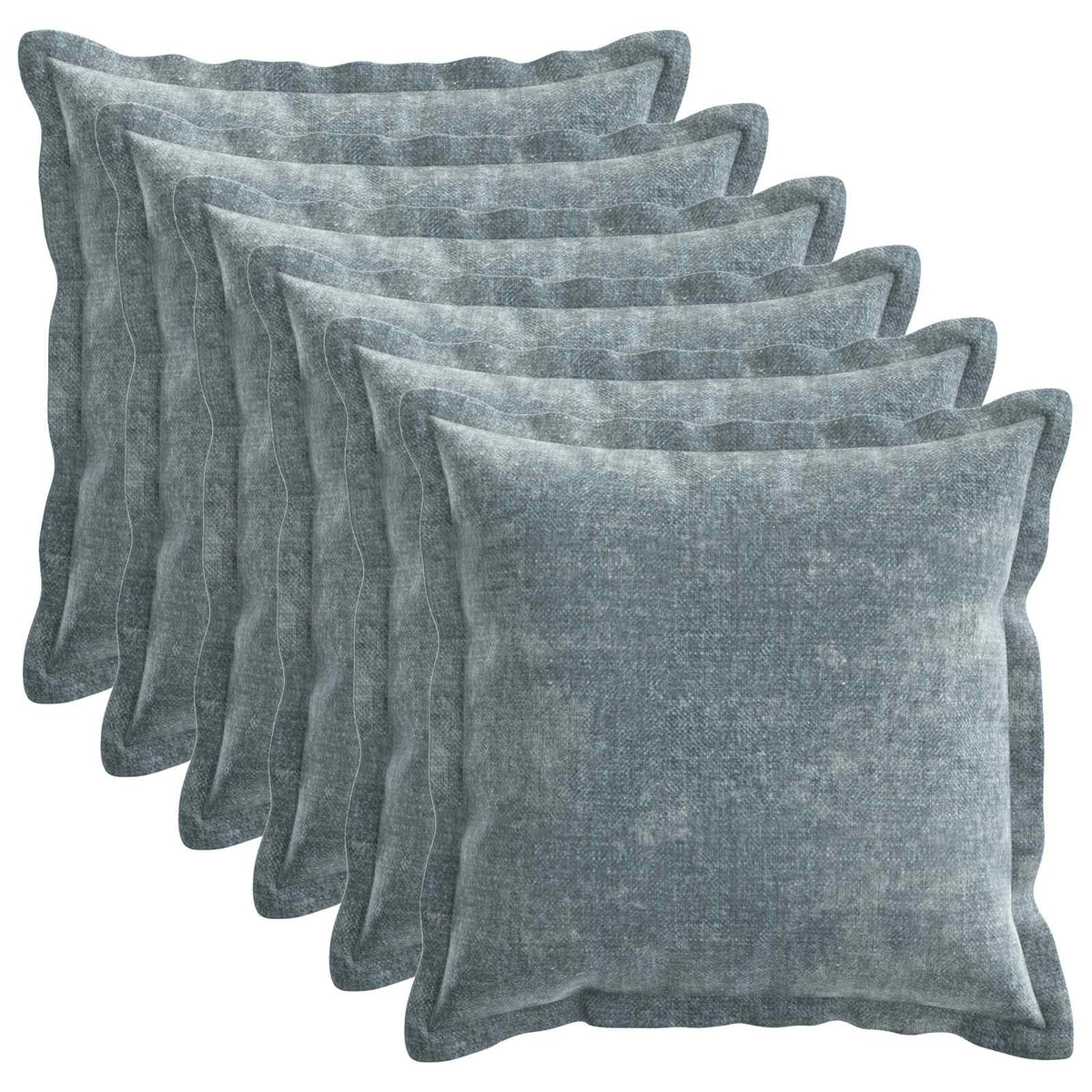 vidaXL Kussensloop 2 st HOUTEN Donkergrijs 30 x 30 cm Chenille Stof