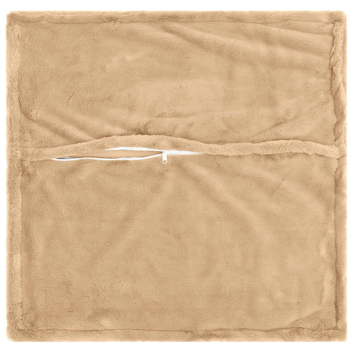 vidaXL Kussensloop 6 st HOUTEN Wit 30 x 30 cm Nep Konijnenbont