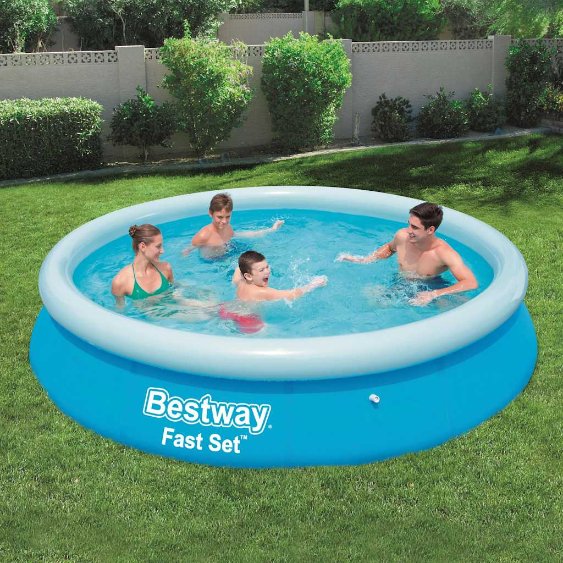 Bestway Zwembad Fast Set opblaasbaar rond 305x76 cm 57266 - Aashly