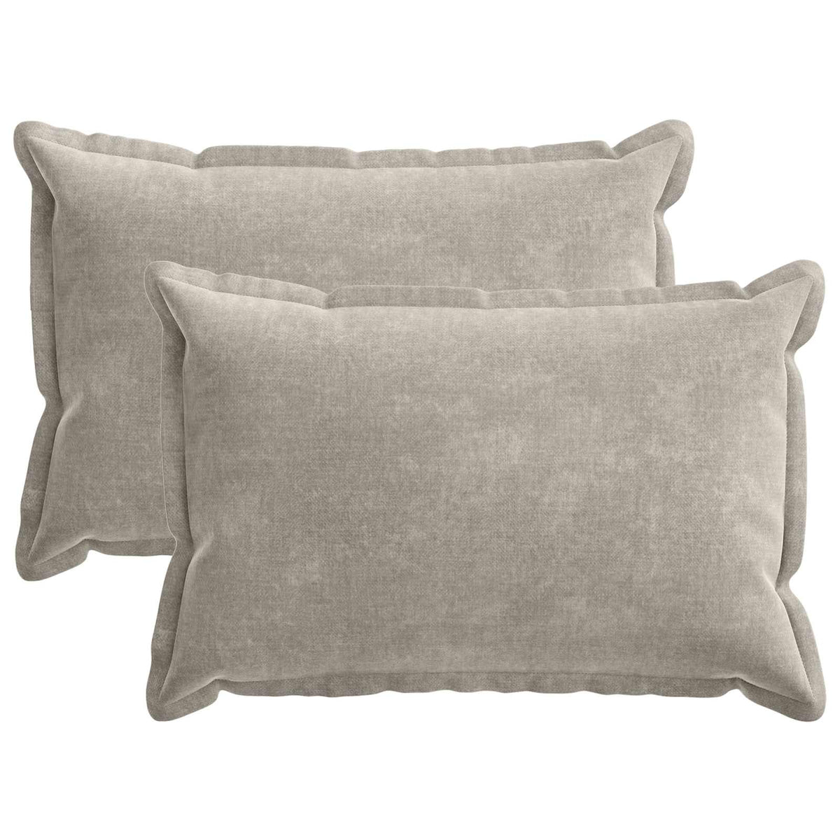 vidaXL Kussensloop 2 st HOUTEN Donkergrijs 30 x 30 cm Chenille Stof