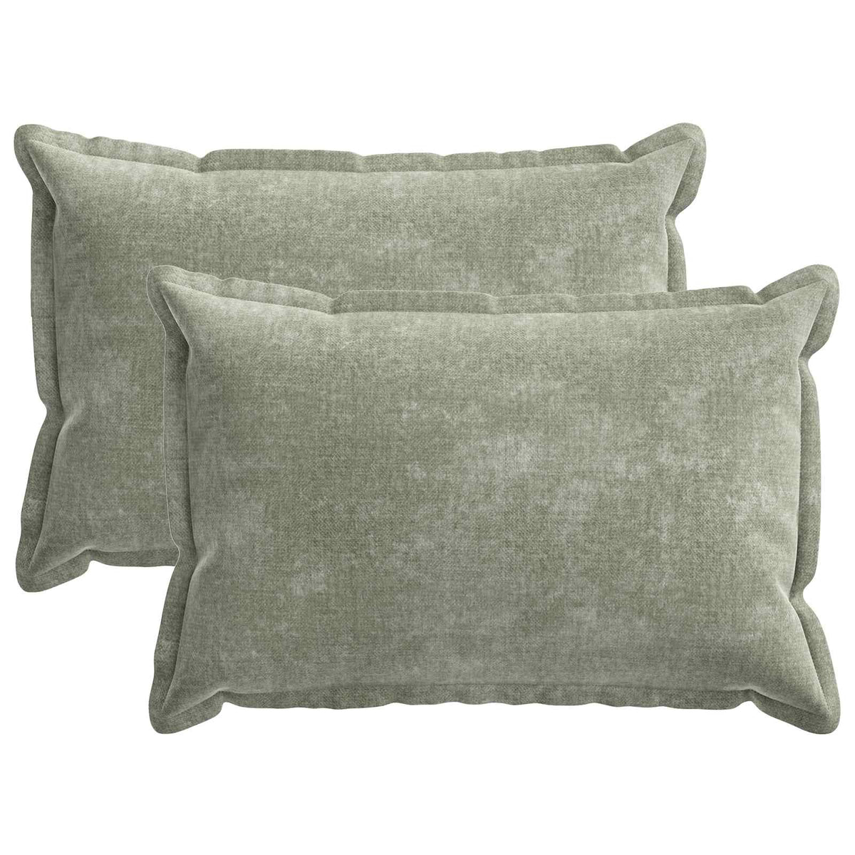 vidaXL Kussensloop 2 st HOUTEN Donkergrijs 30 x 30 cm Chenille Stof
