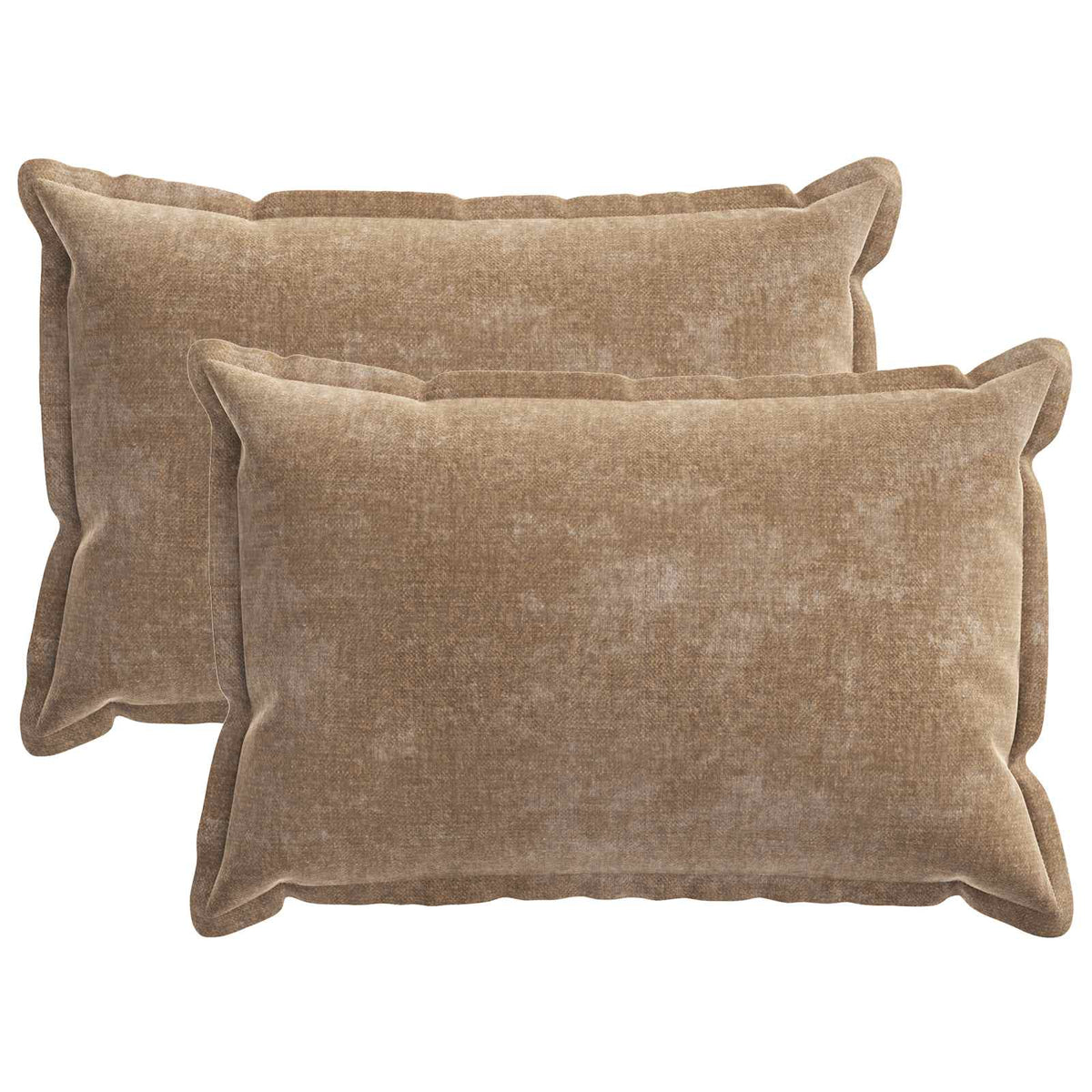 vidaXL Kussensloop 2 st HOUTEN Donkergrijs 30 x 30 cm Chenille Stof