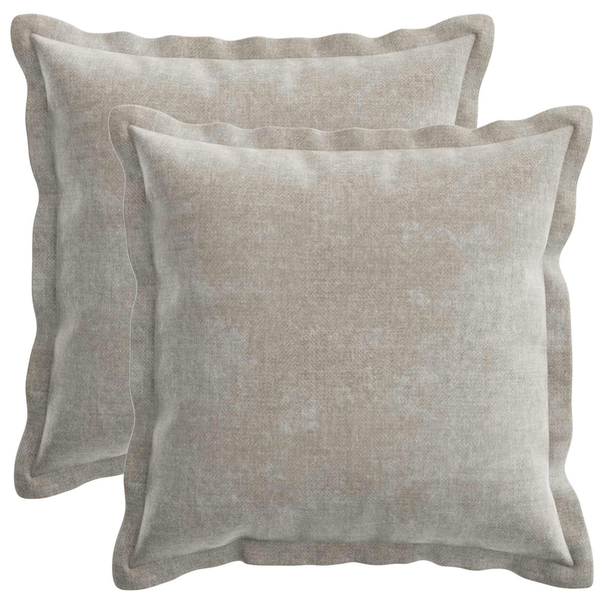 vidaXL Kussensloop 2 st HOUTEN Donkergrijs 30 x 30 cm Chenille Stof