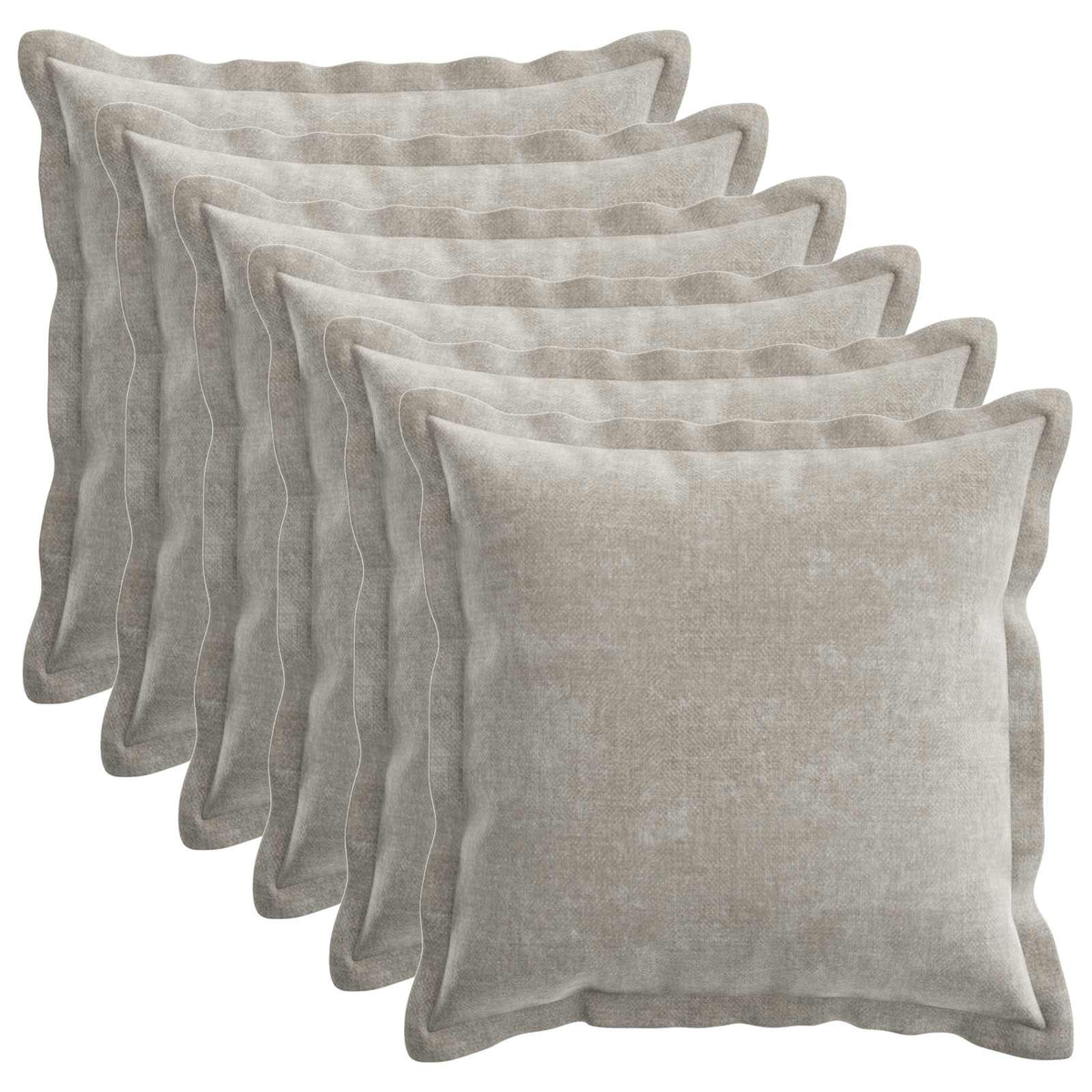 vidaXL Kussensloop 2 st HOUTEN Donkergrijs 30 x 30 cm Chenille Stof