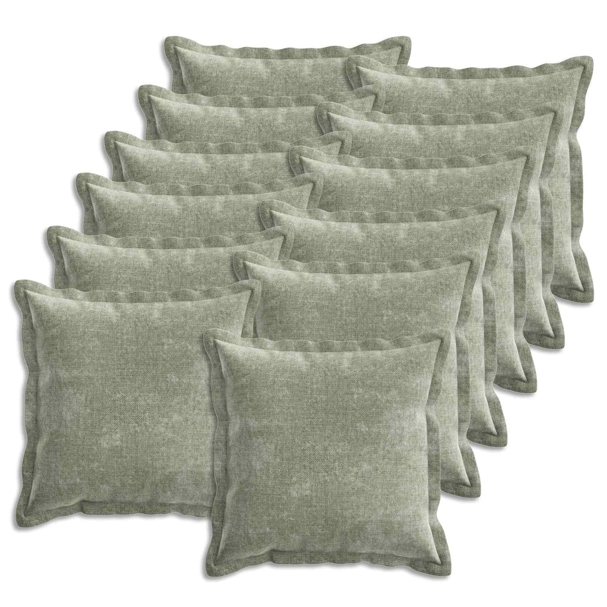 vidaXL Kussensloop 2 st HOUTEN Donkergrijs 30 x 30 cm Chenille Stof