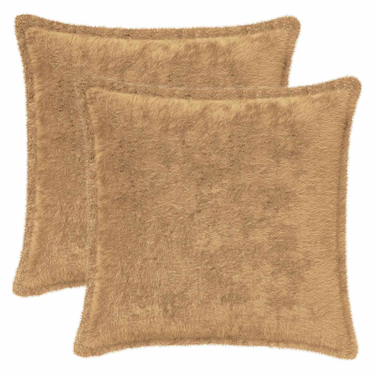 vidaXL Kussensloop 6 st HOUTEN Wit 30 x 30 cm Nep Konijnenbont
