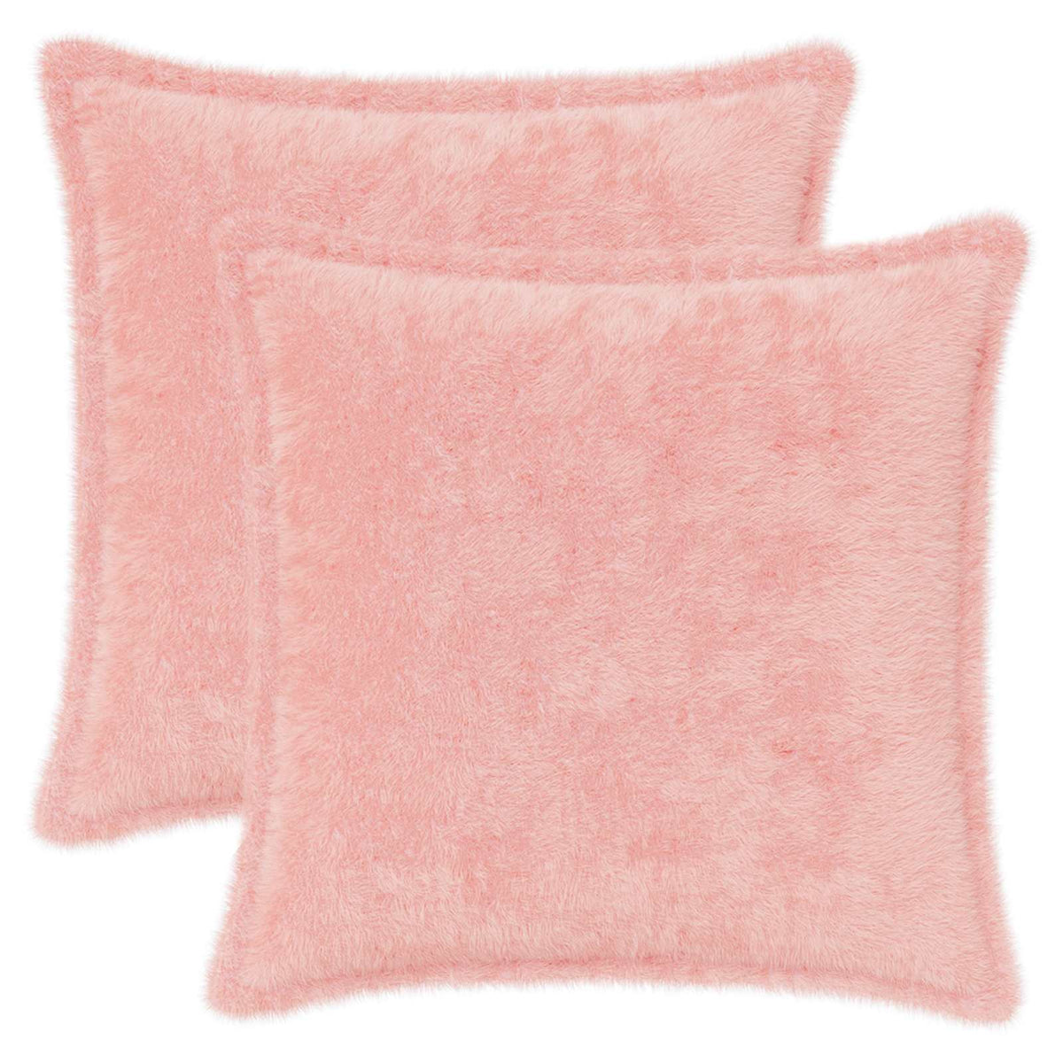 vidaXL Kussensloop 6 st HOUTEN Wit 30 x 30 cm Nep Konijnenbont