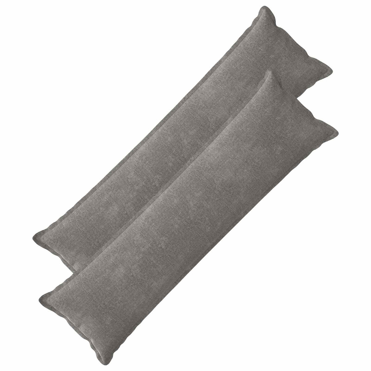 vidaXL Kussensloop 2 st HOUTEN Donkergrijs 30 x 30 cm Chenille Stof