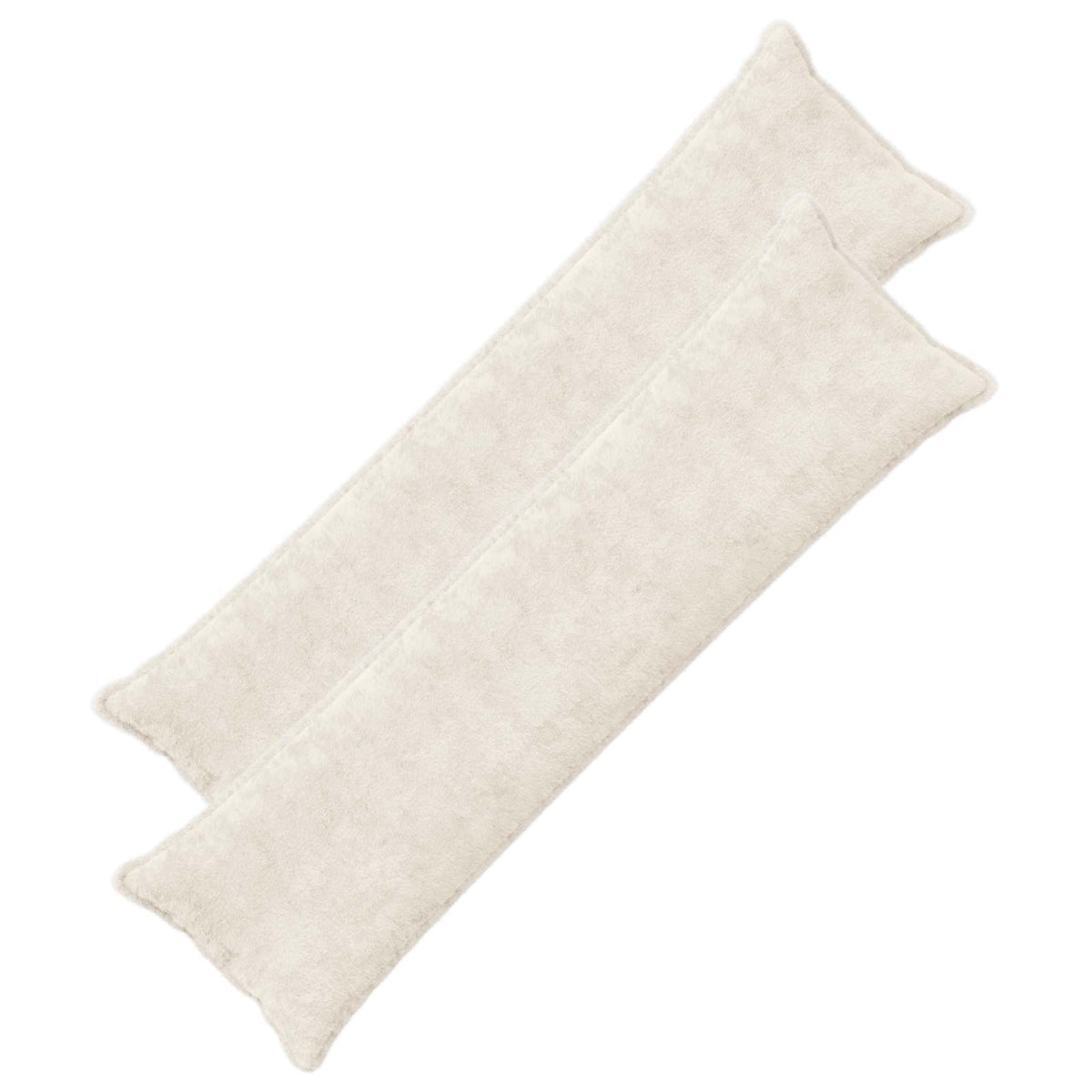 vidaXL Kussensloop 6 st HOUTEN Wit 30 x 30 cm Nep Konijnenbont