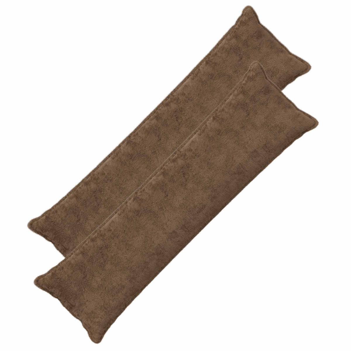 vidaXL Kussensloop 6 st HOUTEN Wit 30 x 30 cm Nep Konijnenbont