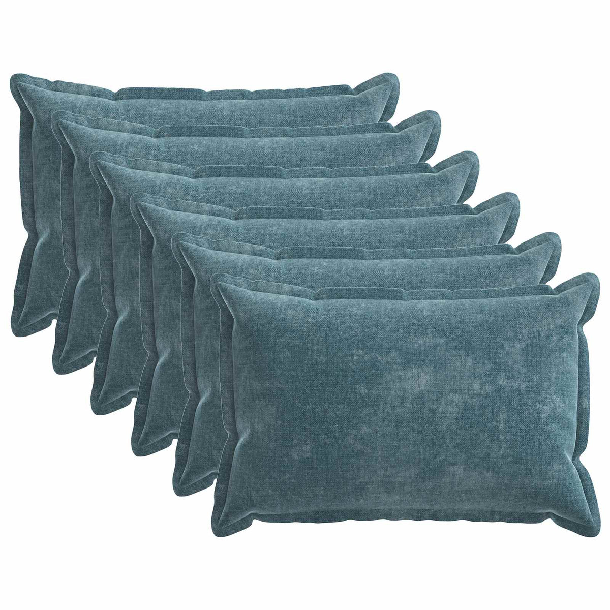 vidaXL Kussensloop 2 st HOUTEN Donkergrijs 30 x 30 cm Chenille Stof