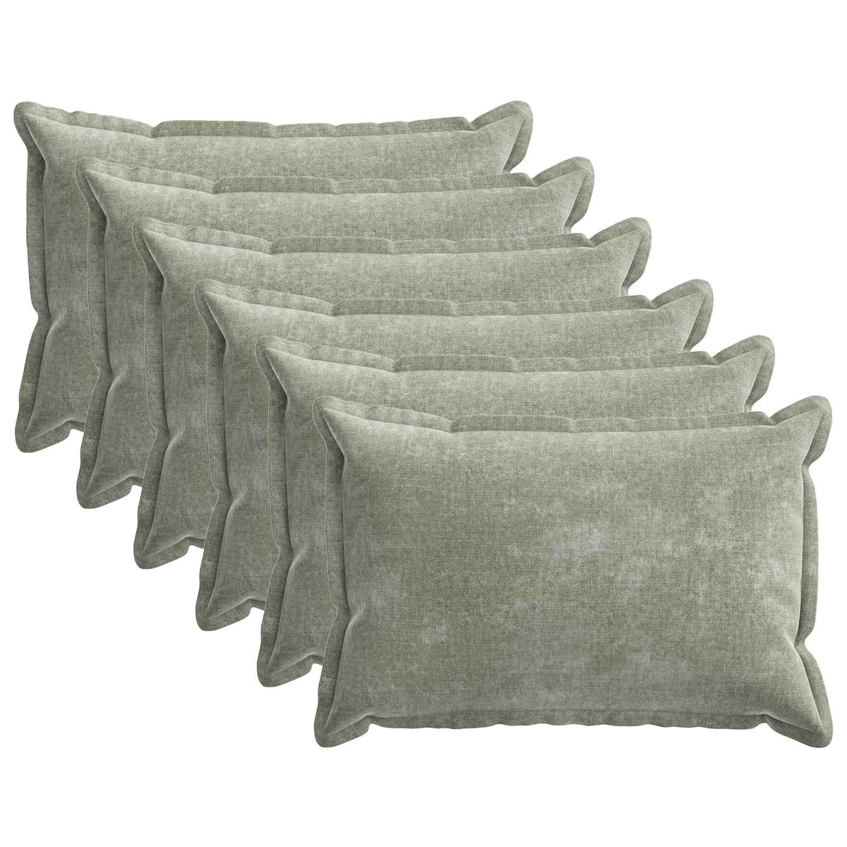 vidaXL Kussensloop 2 st HOUTEN Donkergrijs 30 x 30 cm Chenille Stof