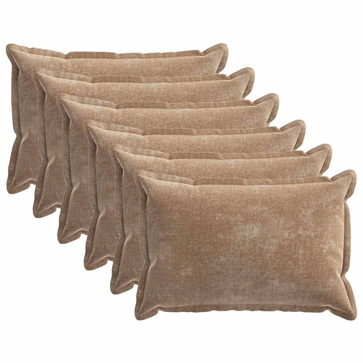 vidaXL Kussensloop 2 st HOUTEN Donkergrijs 30 x 30 cm Chenille Stof