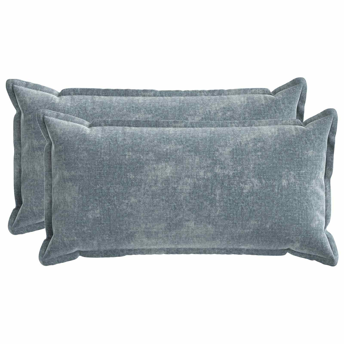 vidaXL Kussensloop 2 st HOUTEN Donkergrijs 30 x 30 cm Chenille Stof