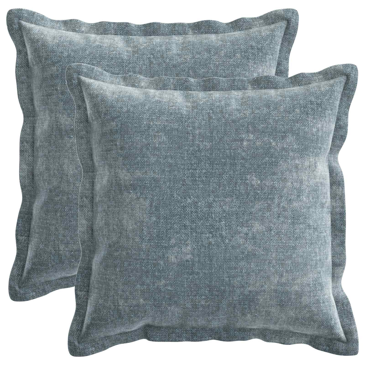 vidaXL Kussensloop 2 st HOUTEN Donkergrijs 30 x 30 cm Chenille Stof