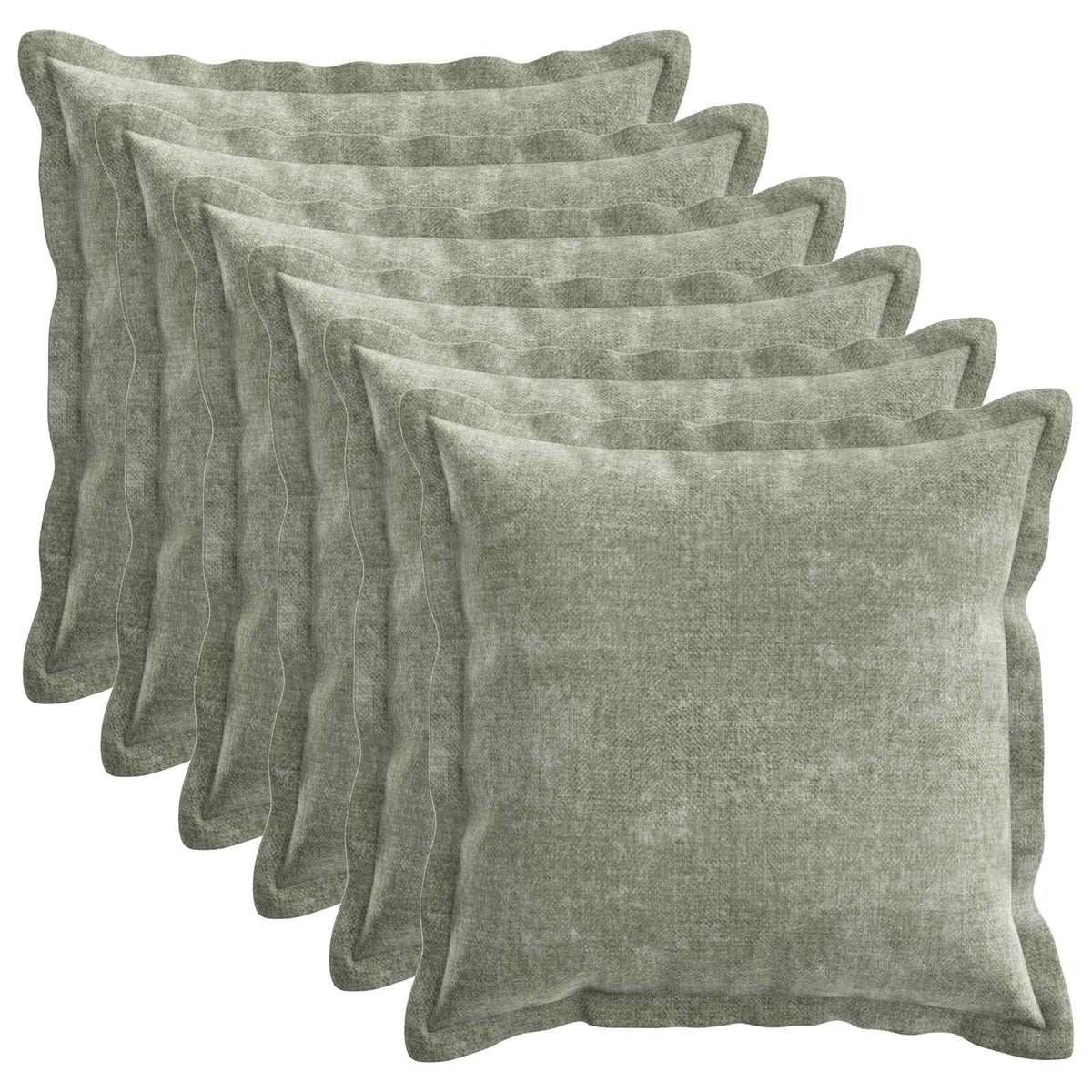 vidaXL Kussensloop 2 st HOUTEN Donkergrijs 30 x 30 cm Chenille Stof