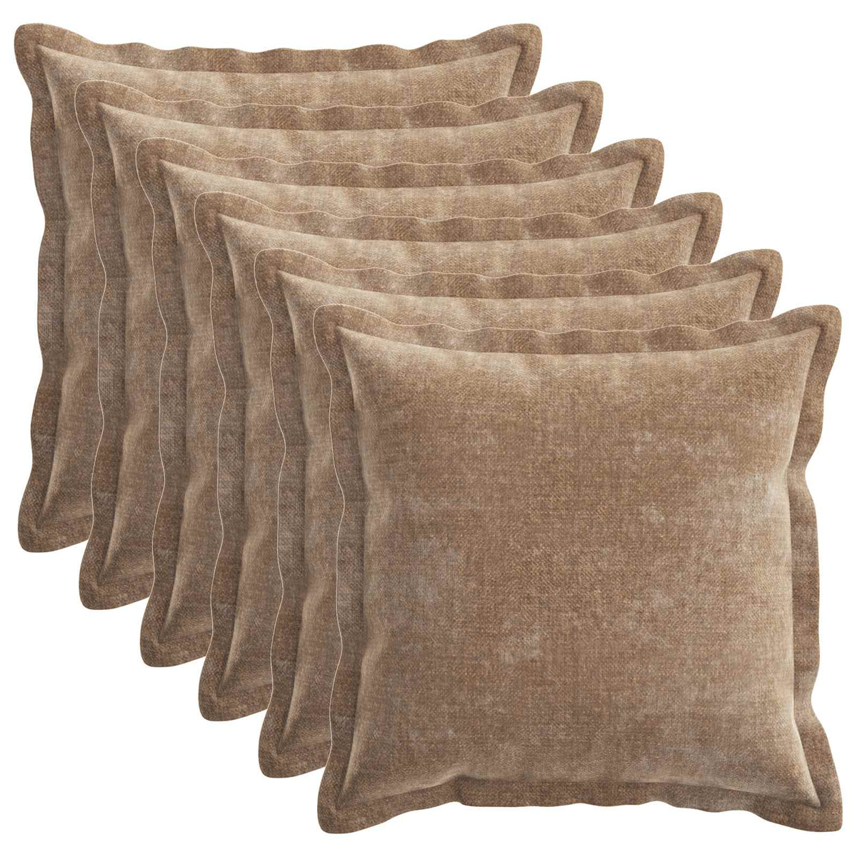 vidaXL Kussensloop 2 st HOUTEN Donkergrijs 30 x 30 cm Chenille Stof