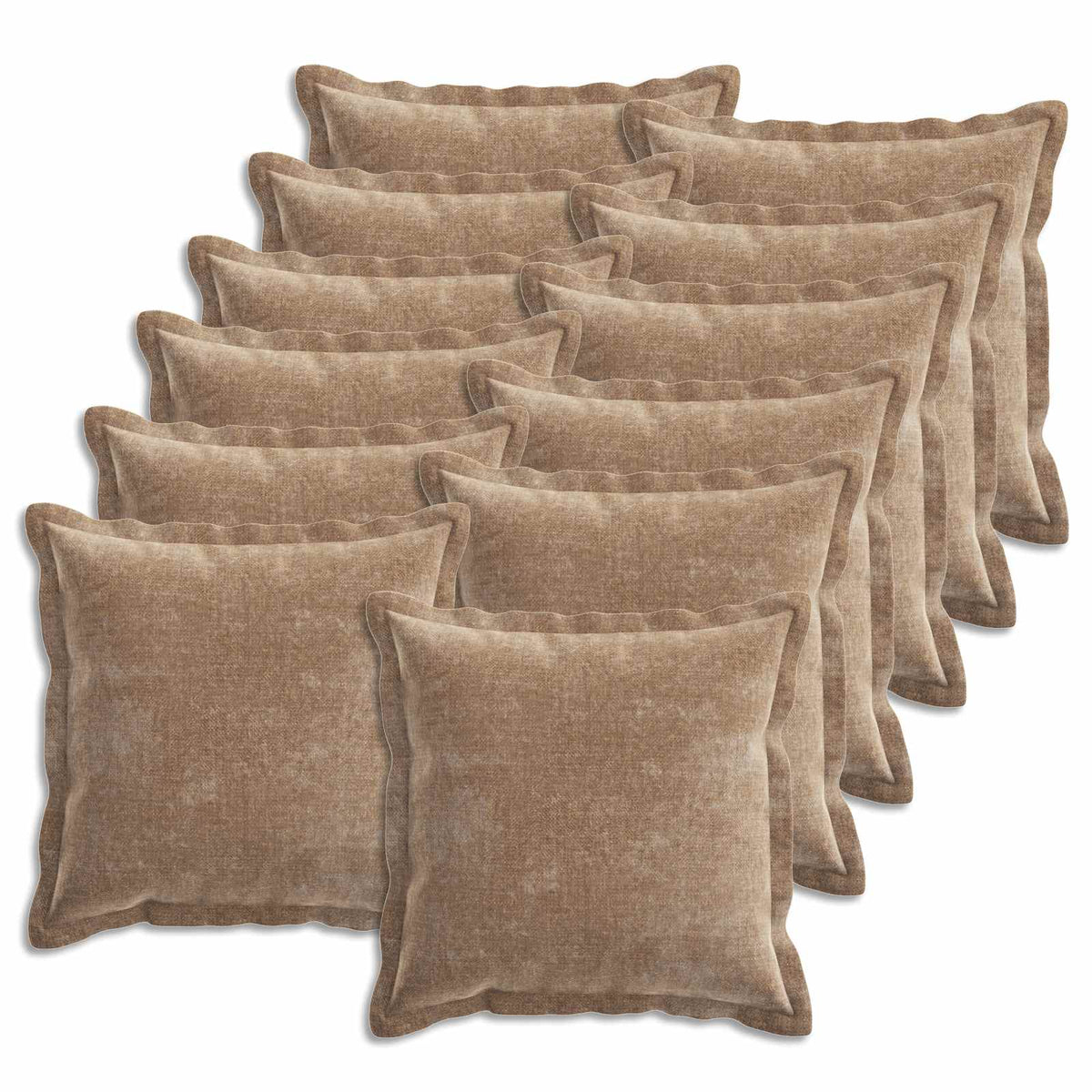 vidaXL Kussensloop 2 st HOUTEN Donkergrijs 30 x 30 cm Chenille Stof