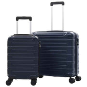 vidaXL 2-delige Harde kofferset ABS marineblauw