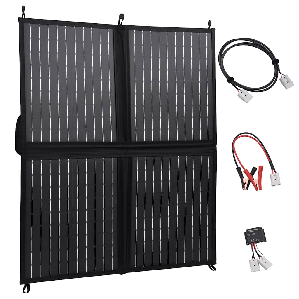 vidaXL Zonnepaneeloplader inklapbaar 100 W 12 V