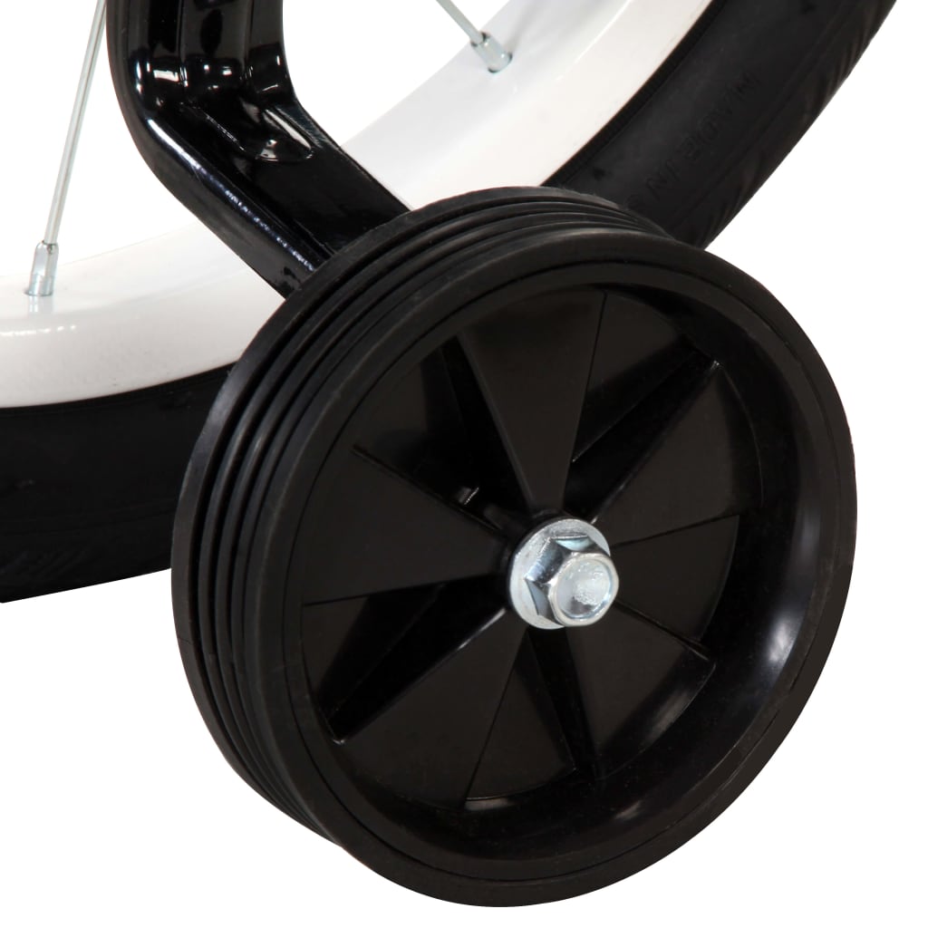 vidaXL Kinderfiets 12 inch zwart en blauw