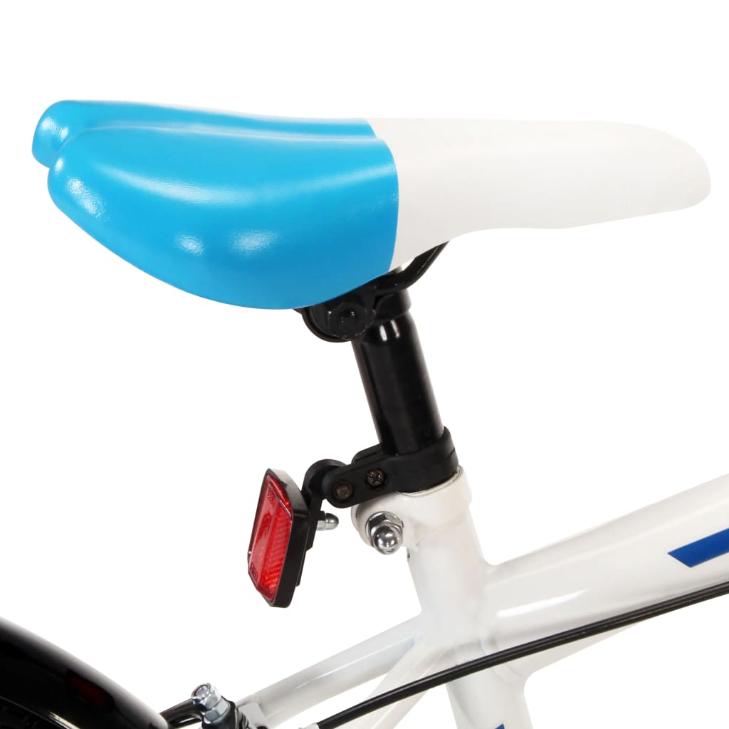 vidaXL Kinderfiets 18 inch blauw en wit
