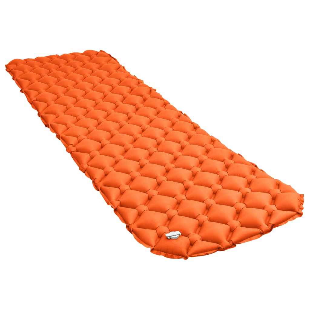 vidaXL Luchtmatras opblaasbaar 58x190 cm oranje