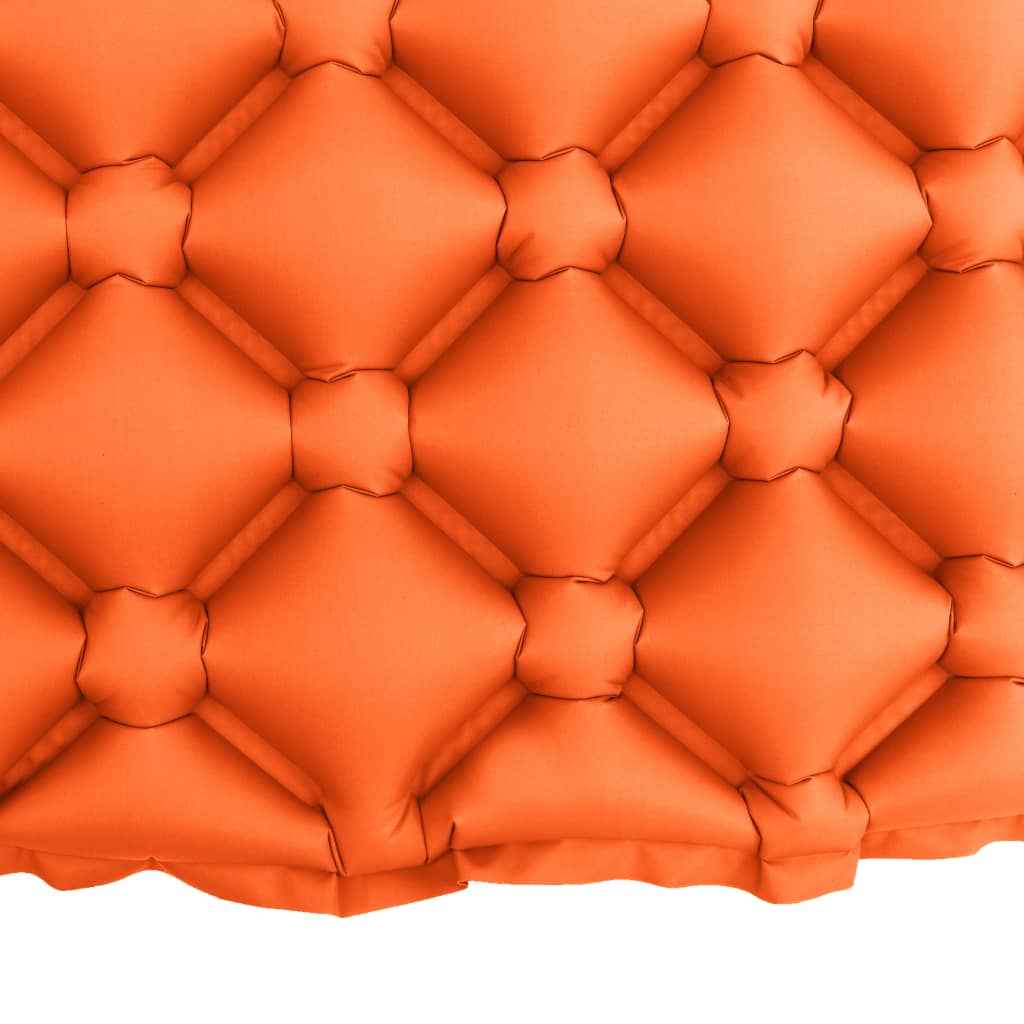 vidaXL Luchtmatras opblaasbaar 58x190 cm oranje